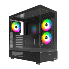 Корпус Montech XR (B) ATX/Micro-ATX/Mini-ITX 2xUSB3.0 1xType-C 1xAudio 1xMic Черный
