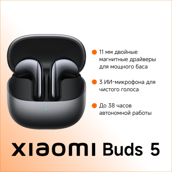 Xiaomi Buds 5 черный