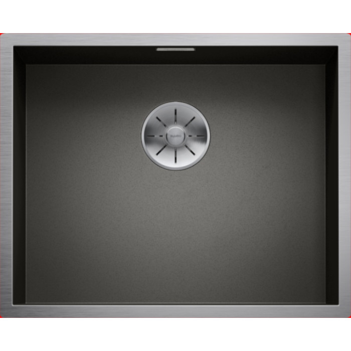 Blanco Zerox 500-U Dark Steel (526243) подстольная 54х44х17.5 см, нержавеющая сталь, тон черный металлик