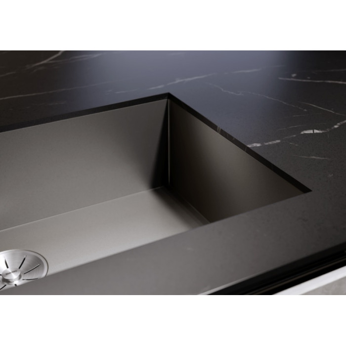 Blanco Zerox 500-U Dark Steel (526243) подстольная 54х44х17.5 см, нержавеющая сталь, тон черный металлик