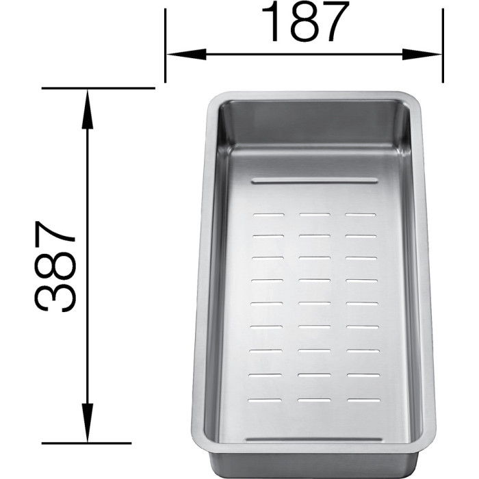 Коландер для мойки Blanco Divon II (231396) 38.7x18.7 см