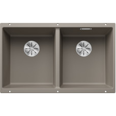 Кухонная мойка Blanco Subline 350/350-U серый беж (523581) 75.5х46х20 см, искусственный камень, тон серый беж