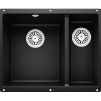 Blanco Rotan 340/160-U черный (526096) подстольная 55.5х46х19 см, искусственный камень, тон черный