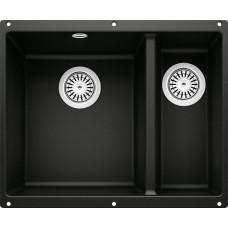 Blanco Rotan 340/160-U черный (526096) подстольная 55.5х46х19 см, искусственный камень, тон черный