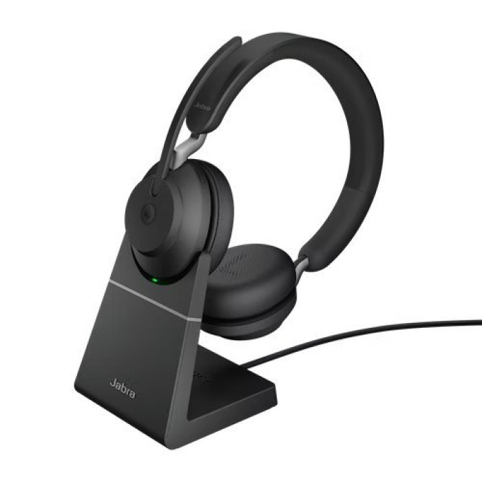 Jabra Evolve2 65, Link380a MS Stereo Stand Black Активное шумоподавление Нет Размер динамика 40 мм Ø Чувствительность динамика 117 дБ @ 1 мВт-1 кГц Максимальная входная мощность динамика 30 мВт Диапазон частот динамика 20 Гц-20 000 Гц Пропускная способ
