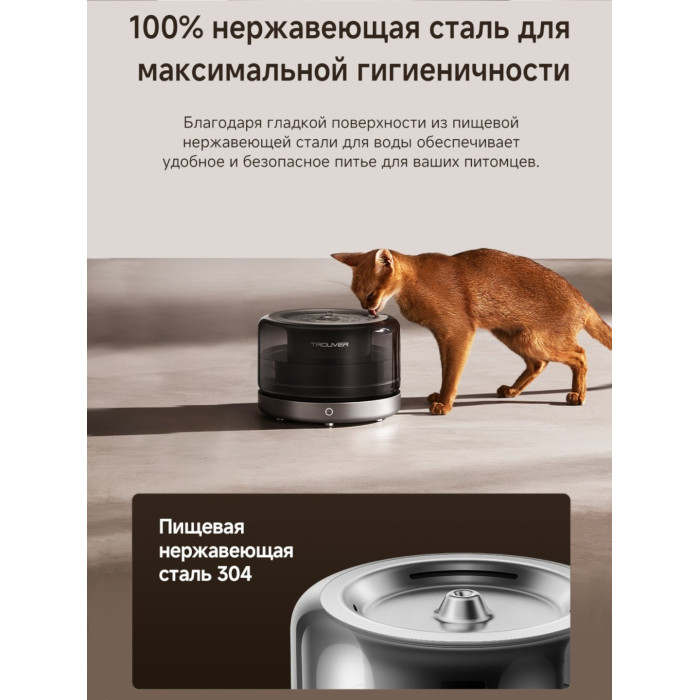 Автопоилка TROUVER WF20 Pro 3000 мл черный