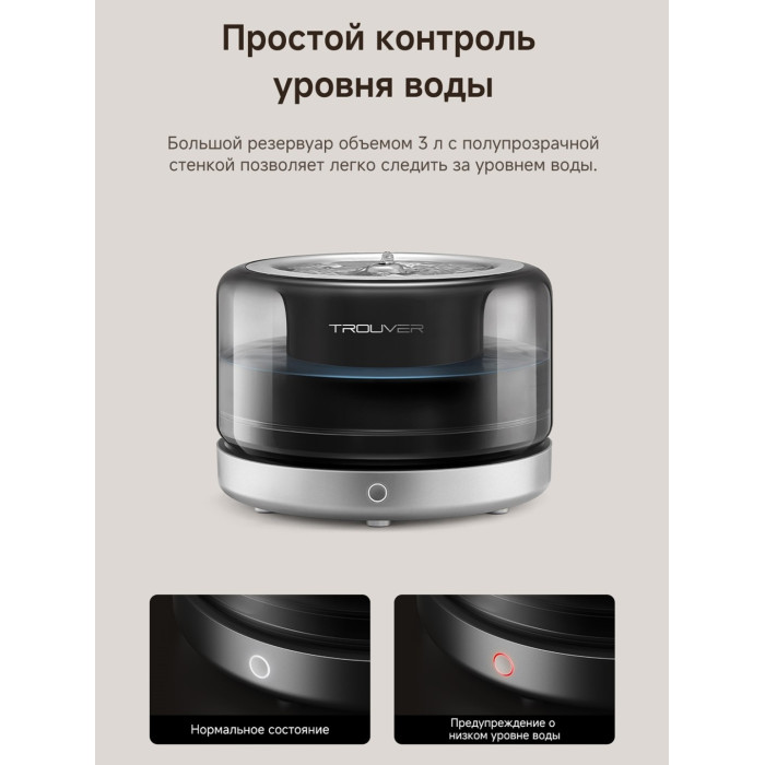 Автопоилка TROUVER WF20 Pro 3000 мл черный