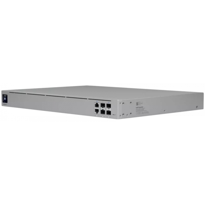 Ubiquiti UniFi EFG-EU 25G Enterprise-grade 25 Gbps UniFi Cloud Gateway with two WAN ports, 12.5 Gbps routing with IDS/IPS, (2) 25G SFP28, (2) 10G SFP+, and (2) 2.5 GbE RJ45 ports, 2x included hot-swap PSUs for power redundancy<br>