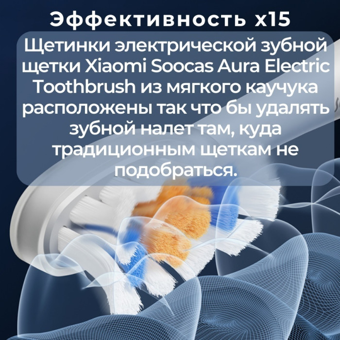 Xiaomi звуковая Soocas Aura Electric Toothbrush PT1 щетина средняя