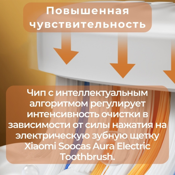 Xiaomi звуковая Soocas Aura Electric Toothbrush PT1 щетина средняя