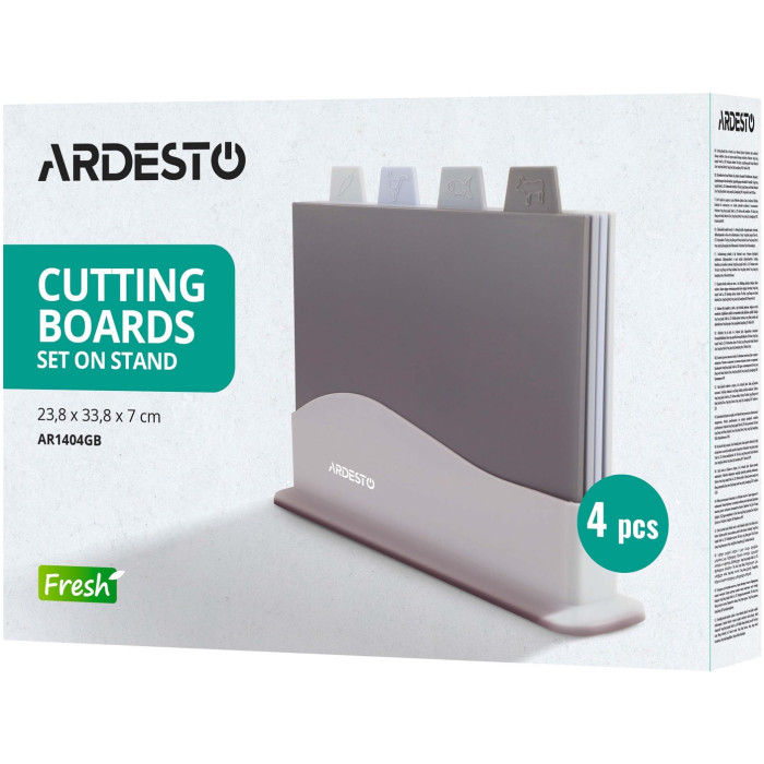 Ardesto набор разделочных досок Fresh AR1404GB 4 шт, пластик