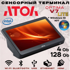 Сенсорный терминал АТОЛ OPTIMA V7 (11.6', Intel Celeron J3455, 8GB DDR3L, SSD128GB M.2, без АКБ, без ОС)