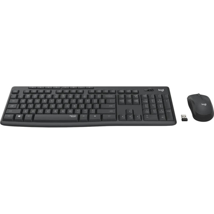 Logitech Silent Wireless Combo MK295 черный + мышь