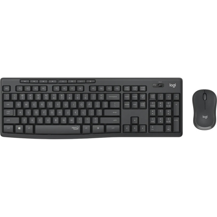 Logitech Silent Wireless Combo MK295 черный + мышь