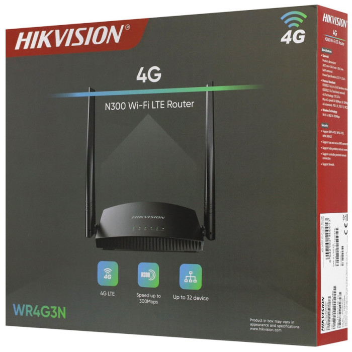 Wi-Fi роутер Hikvision DS-3WR4G3N