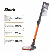 Пылесос вертикальный Shark IZ201 оранжевый/белый