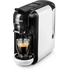 Кофеварка Kitfort КТ-7546 черный, белый