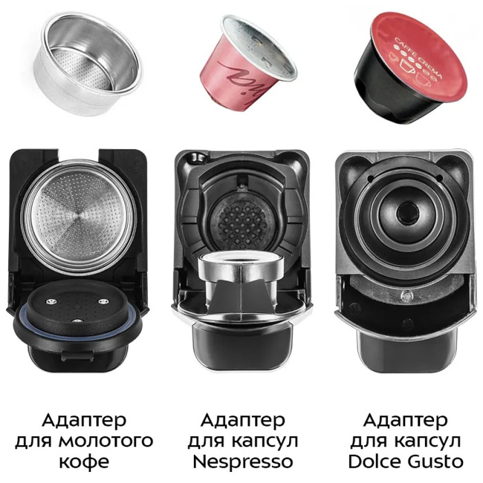 Кофеварка Kitfort КТ-7546 черный, белый