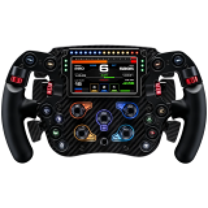 SIMAGIC FX Pro Steering Wheel with Color Screen ,Full Carbon Fiber, Six Paddles, QR50 Included. S203<br>