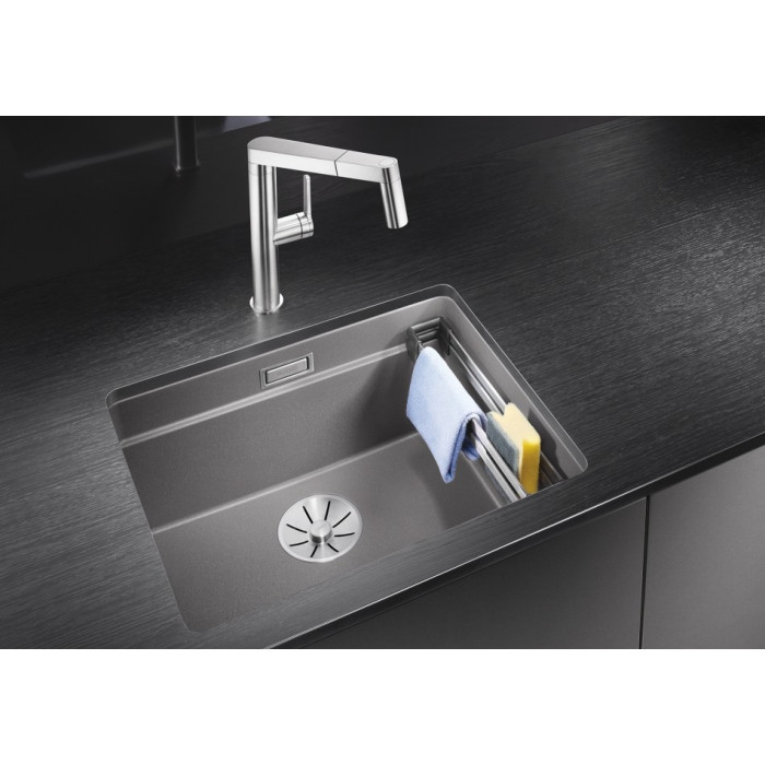 Blanco Etagon 500-U темная скала (522228) подстольная 53х46х19 см, искусственный камень, тон темная скала