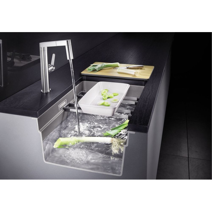 Blanco Etagon 500-U темная скала (522228) подстольная 53х46х19 см, искусственный камень, тон темная скала