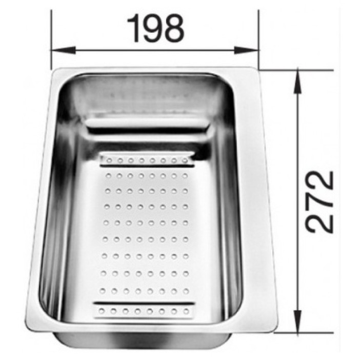 Blanco накладная 217796, серебристый