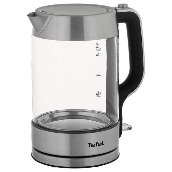 Электрочайник Tefal Glass Kettle KI770D30 серебристый