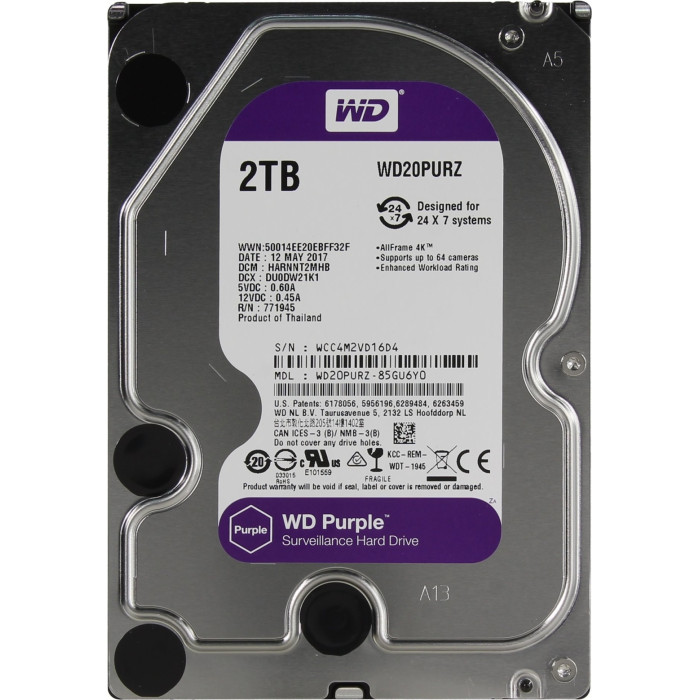 Western Digital Purple WD20PURZ 2000Gb