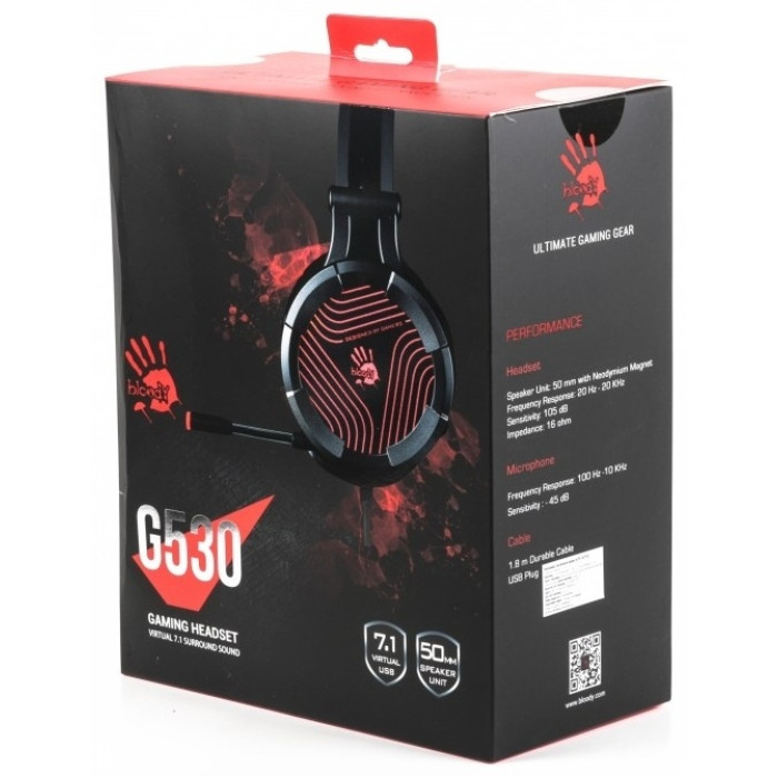 Наушники A4Tech Bloody G530 черный