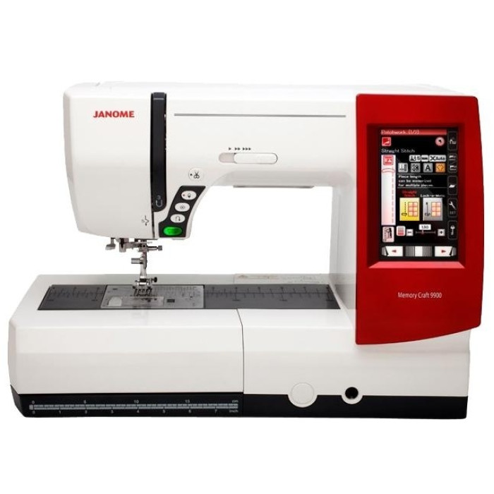 Janome Memory Craft 9900 белый, красный