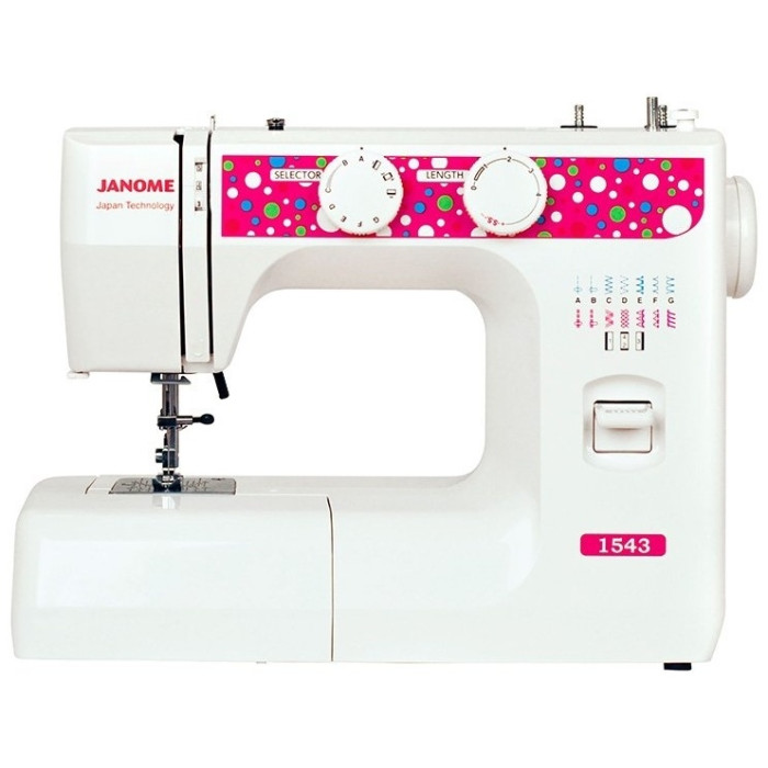 Janome 1543 белый, красный