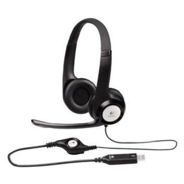 Наушники Logitech Stereo Headset H390 черный