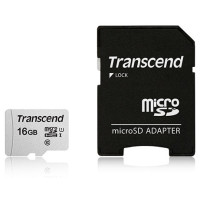 Карта памяти MicroSD 16GB Class 10 U1 Transcend TS16GUSD300S-A