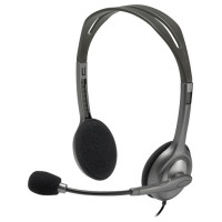 Наушники Logitech Stereo Headset H111 серый
