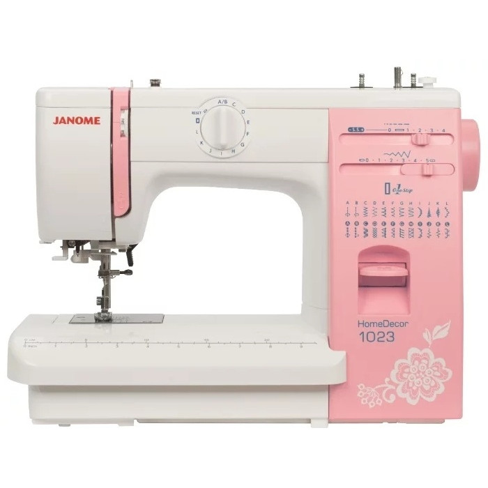 Janome HomeDecor 1023 белый, розовый