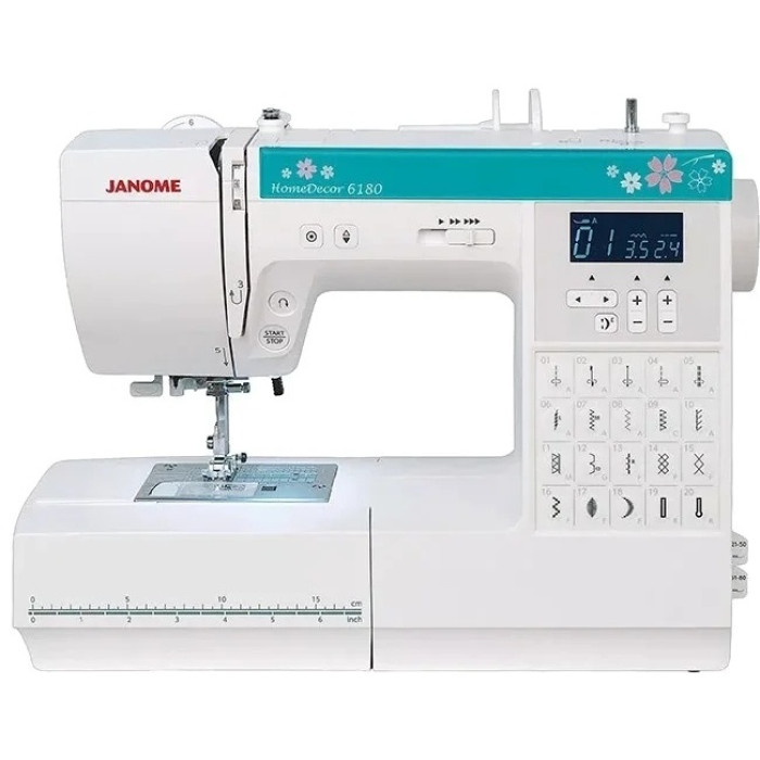 Janome HomeDecor 6180 белый, синий