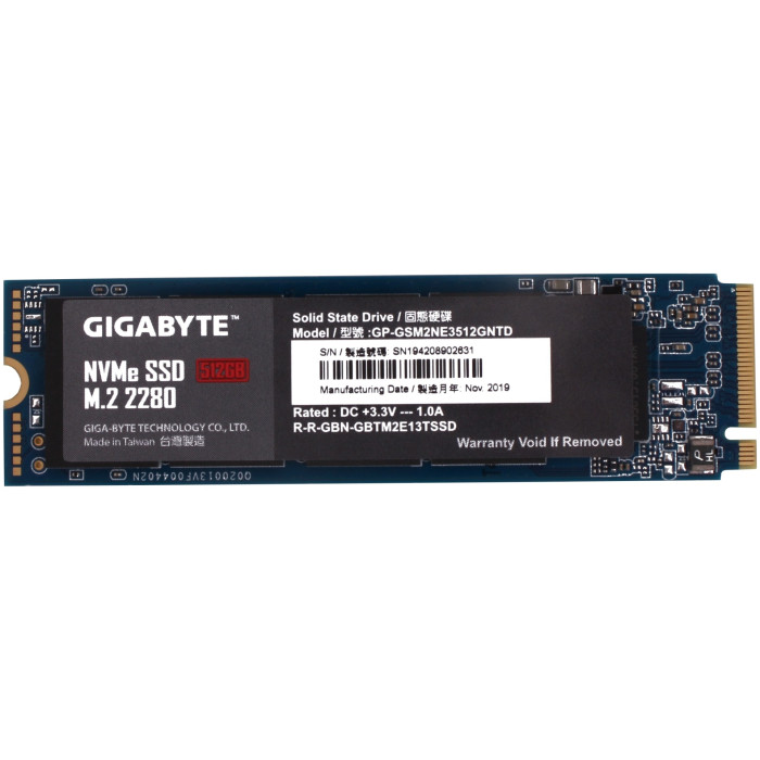 GIGABYTE M.2 PCIe SSD 512GB