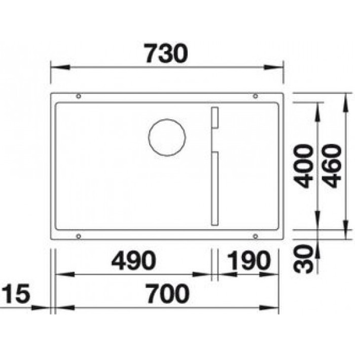 Blanco Subline 700-U Level 523542 White