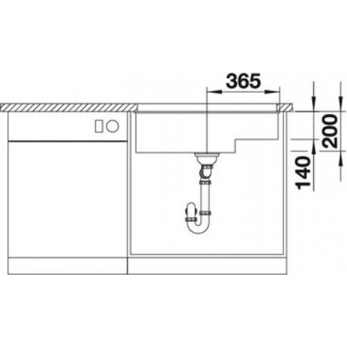 Blanco Subline 700-U Level 523542 White