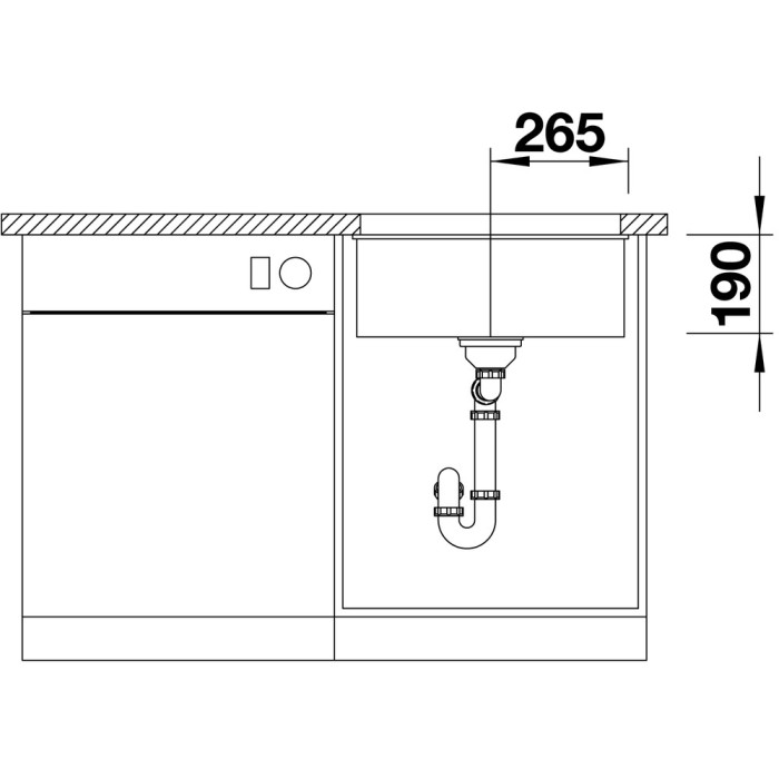 Blanco Subline 500-U 523433 Темная Скала Gray