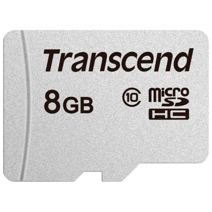 Карта памяти MicroSD 8GB Class 10 Transcend TS8GUSD300S