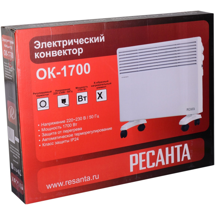 Конвектор Ресанта РЕСАНТА ОК-1700 белый