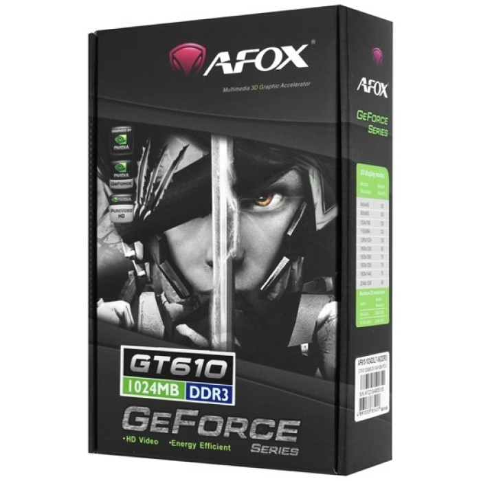 AFOX GT 610 AF610-1024D3L7-V6 1 ГБ