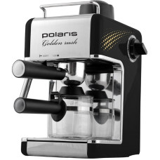 Кофеварка Polaris PCM 4006A Golden Rush серебристый
