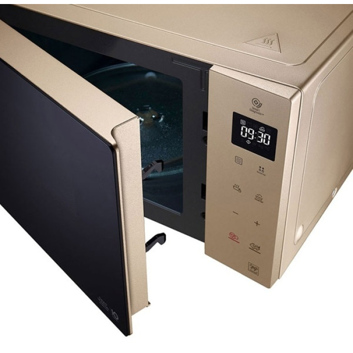 LG MS2535GISH черный- золотистый