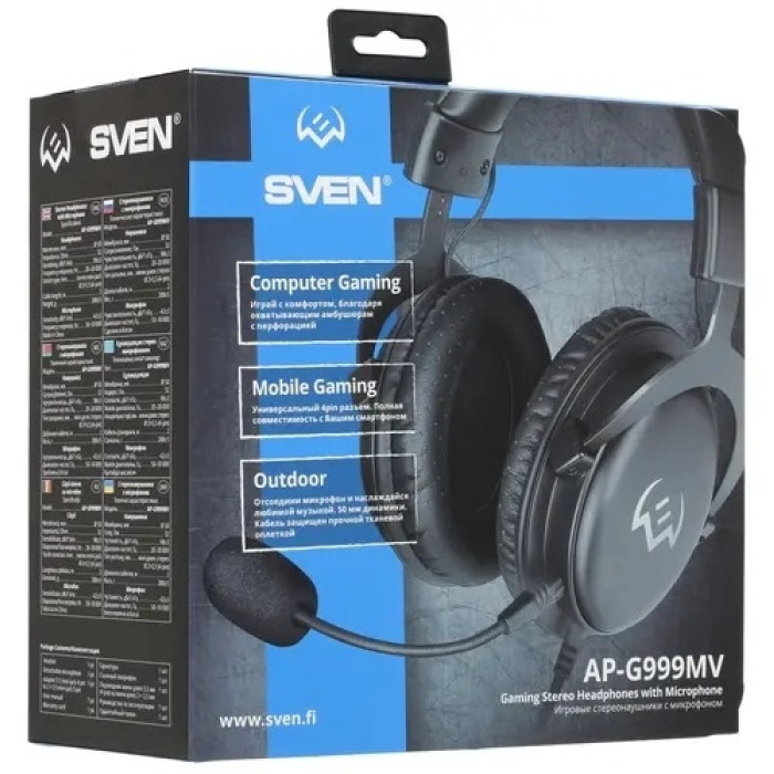 Наушники SVEN AP-G999MV черный