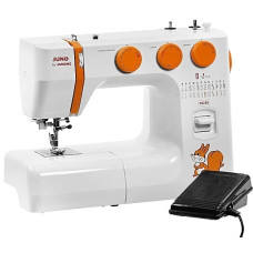 Janome Juno 5025 S белый, оранжевый