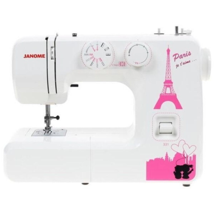 Janome 331 белый, розовый
