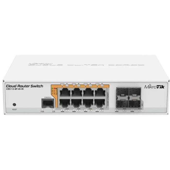 MikroTik CRS112-8P-4S-IN белый