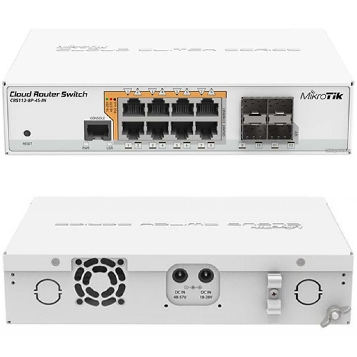 MikroTik CRS112-8P-4S-IN белый